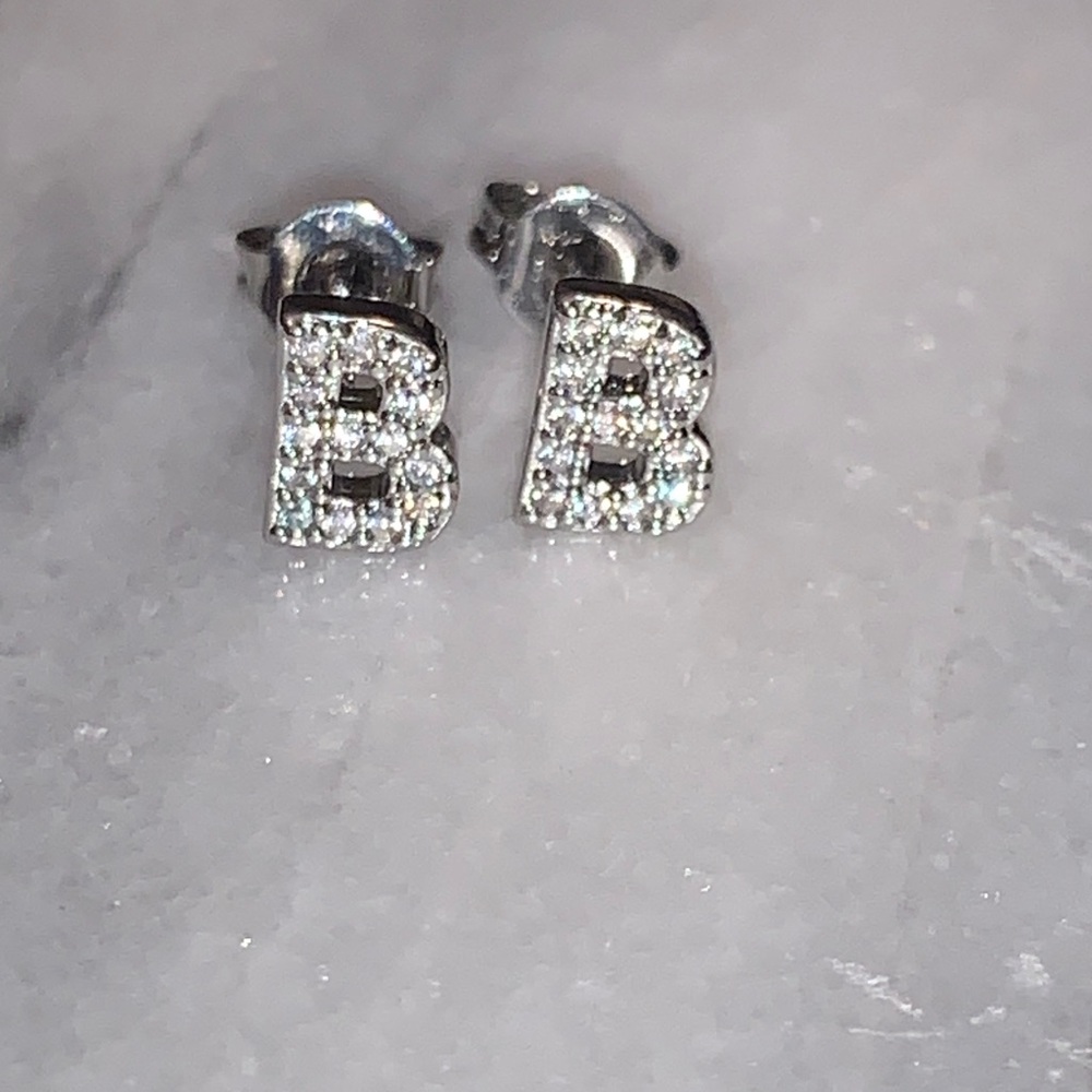 Initial Earrings - Picture 4 of 15